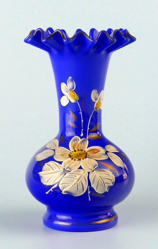 Cobalt Blue Art Glass Vase