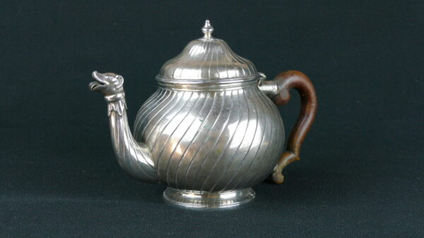 18th Century Portuguese Neoclassical Silver Teapot