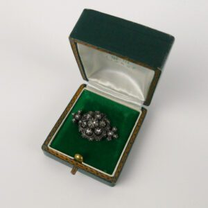 Antique Medallion Brooch with Diamonds (c. 18th Century)