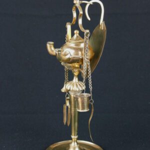 Antique Brass Oil Lamp