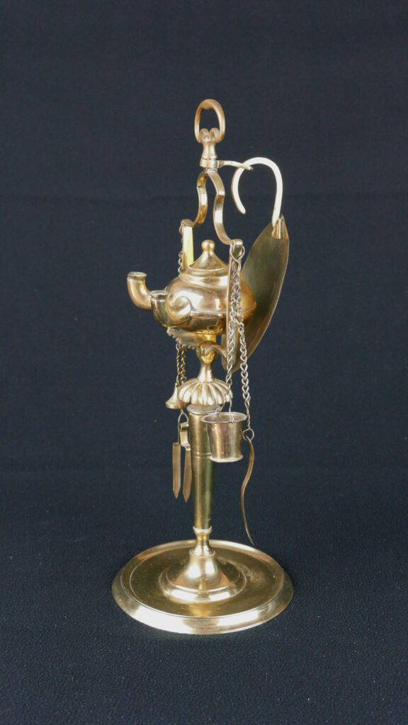 Antique Brass Oil Lamp