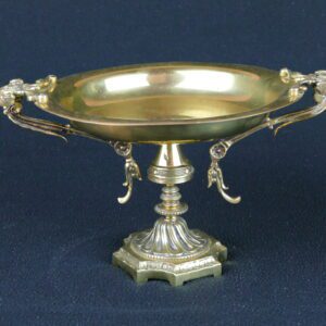 Antique Copper Pedestal Dish