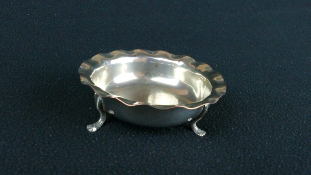 Silver-Plated Footed Ashtray