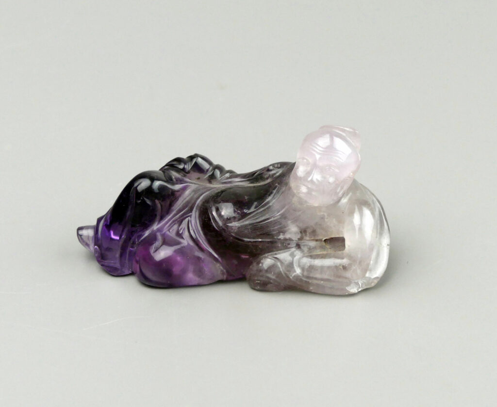 Carved Amethyst Reclining Figure