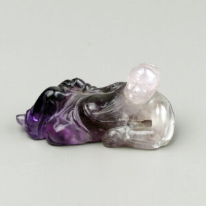 Carved Amethyst Reclining Figure