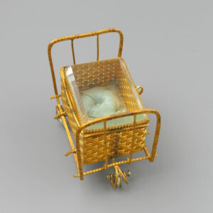Ormolu Pram Jewellery Box