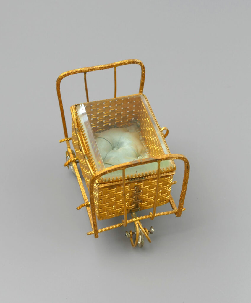 Ormolu Pram Jewellery Box