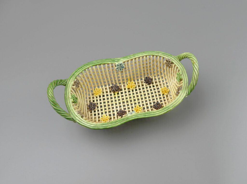 Portuguese Faience Flower Basket
