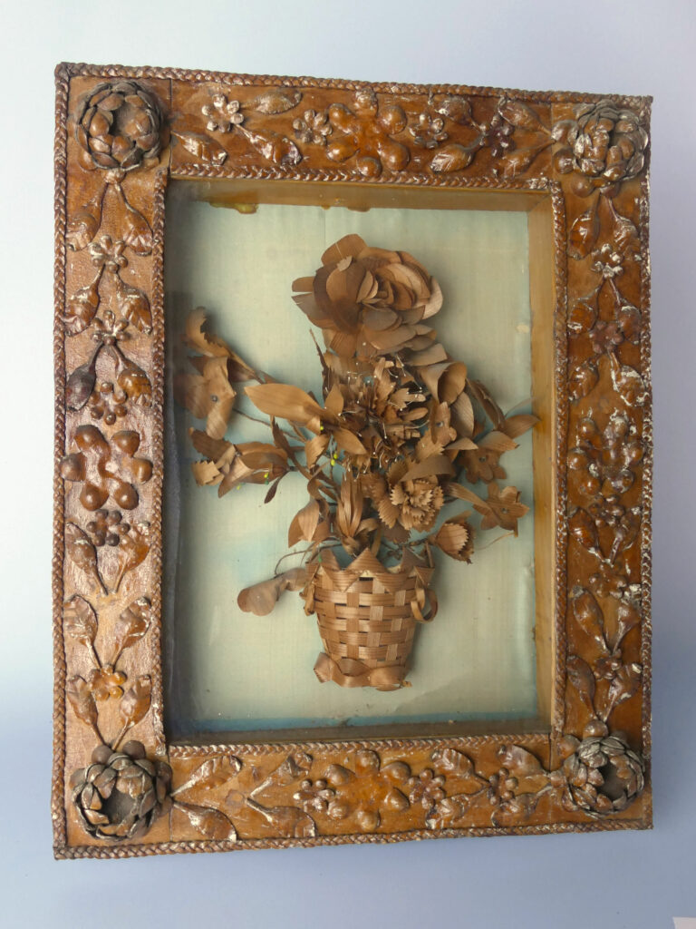 Antique Floral Shadow Box